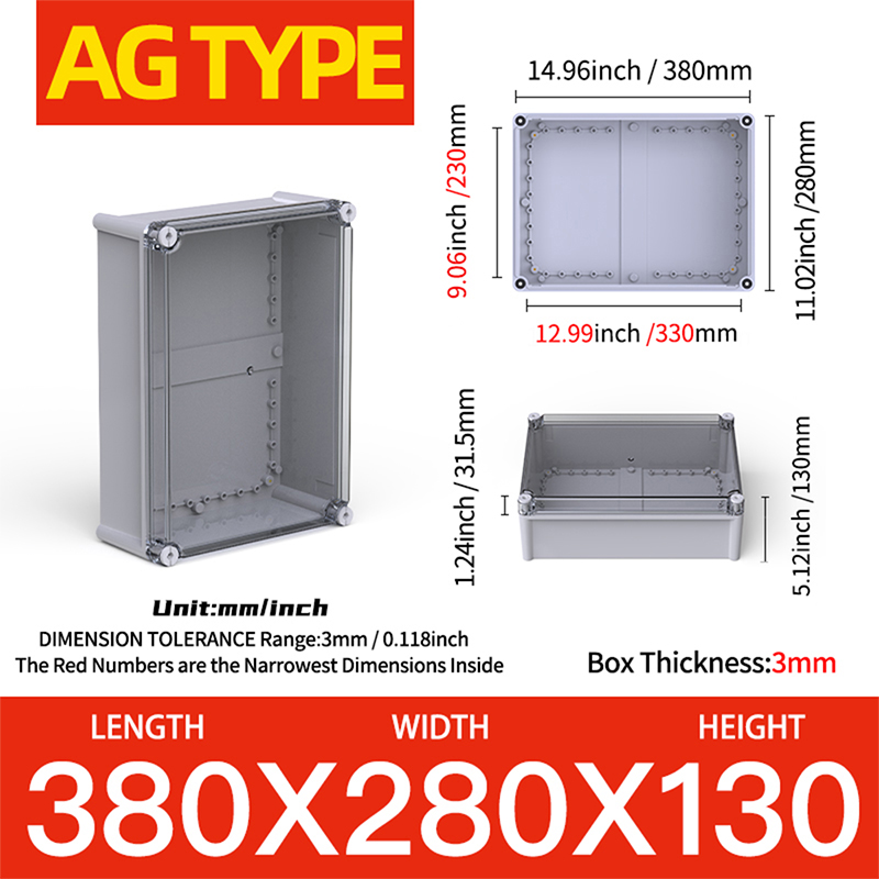 AG transparent 380 280 130